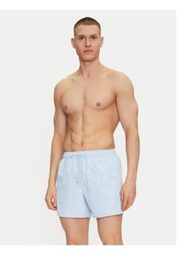 Lacoste Szorty kąpielowe MH6270 Błękitny Regular Fit. Kolor: niebieski. Materiał: syntetyk #3