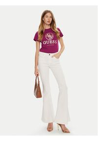 Guess T-Shirt V4BI00 I3Z14 Różowy Regular Fit. Kolor: różowy. Materiał: bawełna