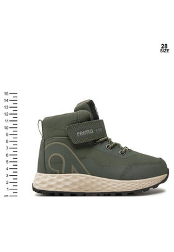 Reima Trzewiki Hiipien 5400018B Zielony. Kolor: zielony. Materiał: skóra