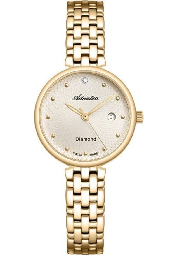 Zegarek Adriatica Zegarek damski Adriatica A3543.1141DQ złoty. Kolor: złoty