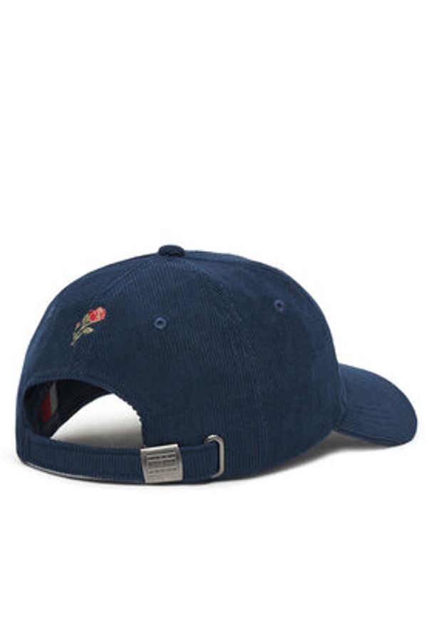 Tommy Jeans Czapka z daszkiem Script AW0AW17908 Granatowy. Kolor: niebieski. Materiał: poliester