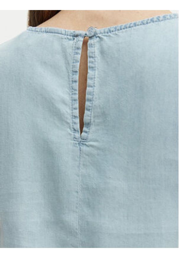 only - ONLY Top Dorsi 15363996 Niebieski Loose Fit. Kolor: niebieski. Materiał: lyocell