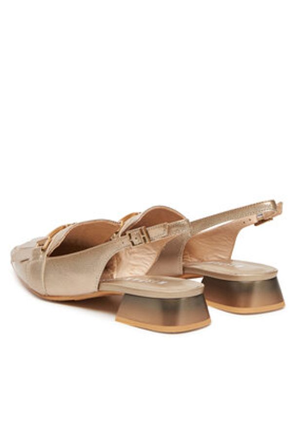 Hispanitas Baleriny Dali HV253817 Złoty. Kolor: złoty. Materiał: skóra