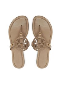 Tory Burch Japonki Miller 151169 Brązowy. Kolor: brązowy. Materiał: skóra #1