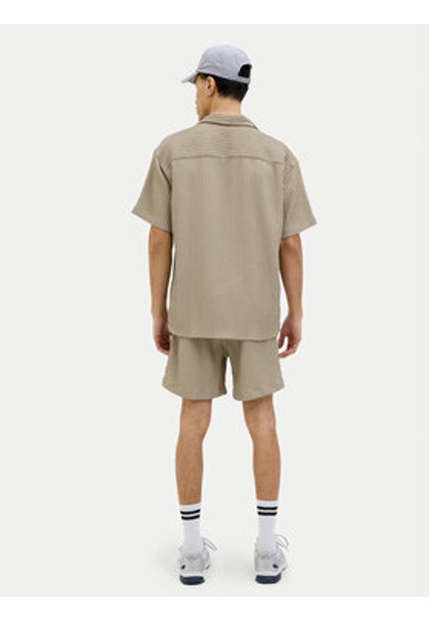 Jack & Jones Szorty materiałowe Jaiden 12269672 Beżowy Relaxed Fit. Kolor: beżowy. Materiał: syntetyk