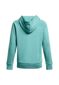 Under Armour - Bluza Z Kapturem Damska Polar Rival. Typ kołnierza: kaptur. Kolor: zielony. Materiał: polar