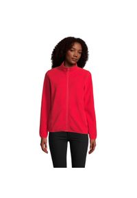 SOL'S - Damski polar Sol's Factor. Kolor: czerwony. Materiał: polar #1