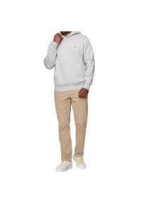 TOMMY HILFIGER - Bluza męska kangurka Tommy Hilfiger FLAG LOGO. Kolor: szary