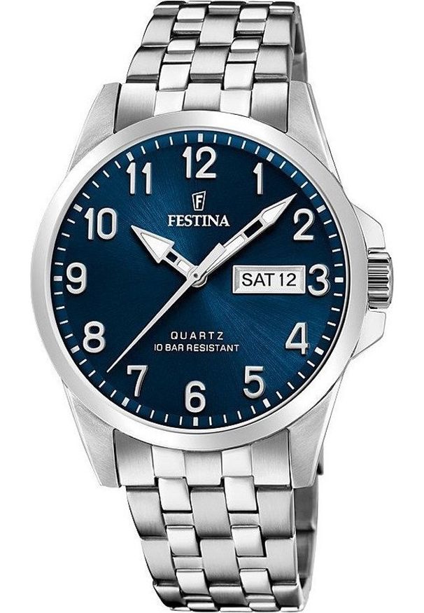 Zegarek Festina Zegarek męski Festina F20357-C srebrny. Kolor: srebrny