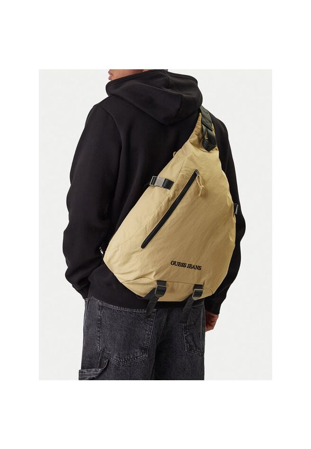 Plecak Guess Jeans. Kolor: beżowy