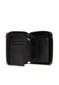 Love Moschino - LOVE MOSCHINO Duży Portfel Damski JC5613PP0NKD0000 Czarny. Kolor: czarny. Materiał: skóra