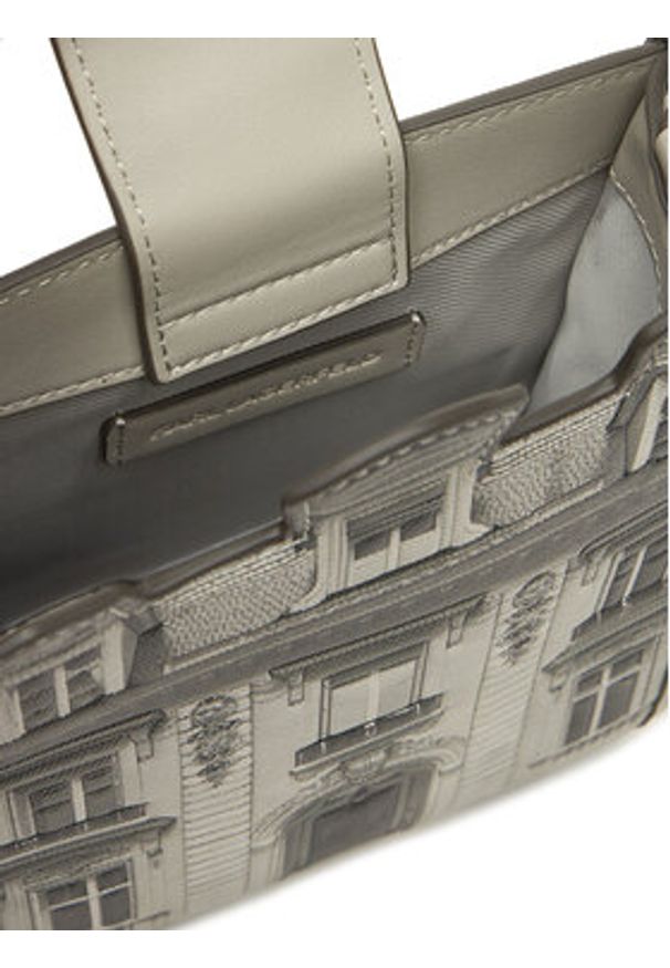 Karl Lagerfeld - KARL LAGERFELD Torebka A4W32086 Beżowy. Kolor: beżowy. Materiał: skórzane