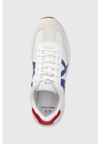 Armani Exchange buty XUX071.XV527.K674 kolor biały. Nosek buta: okrągły. Zapięcie: sznurówki. Kolor: biały. Materiał: guma #3