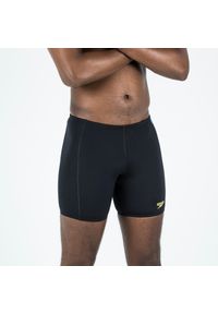 Bokserki pływackie męskie Speedo Boost długie. Kolor: wielokolorowy, czarny, żółty. Materiał: poliester. Długość: długie #1