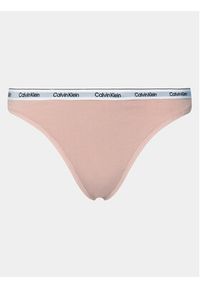 Calvin Klein Underwear Stringi 000QD5043E Różowy. Kolor: różowy. Materiał: bawełna #4
