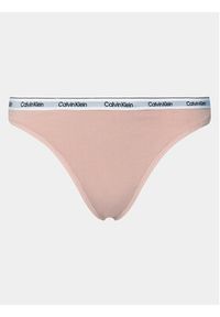 Calvin Klein Underwear Stringi 000QD5043E Różowy. Kolor: różowy. Materiał: bawełna #5