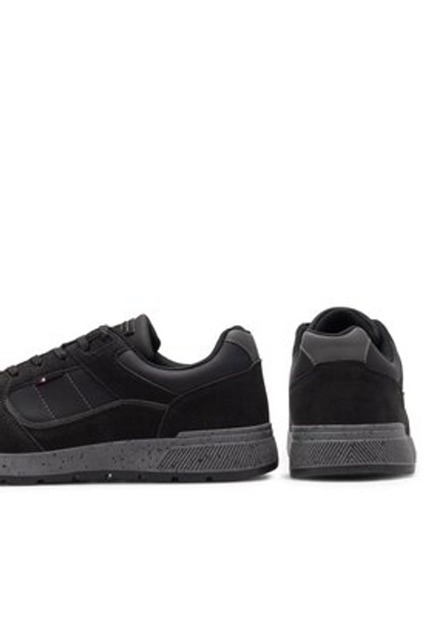 Lanetti Sneakersy MP07-01543-05B Czarny. Kolor: czarny. Materiał: syntetyk