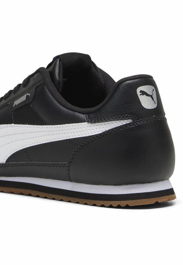 Puma - Sneakersy unisex PUMA Turino II PUMA Black White Silver Metallic. Kolor: biały, wielokolorowy, czarny, szary. Materiał: guma, materiał, tkanina, syntetyk