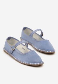 Born2be - Jasnoniebieskie Balerinki Espadryle z Paseczkiem na Sprzączkę Miloritia. Okazja: na co dzień, na spotkanie biznesowe, do pracy, na spacer. Zapięcie: sprzączka. Kolor: niebieski. Wzór: ażurowy. Sezon: lato. Styl: biznesowy, klasyczny, elegancki, casual #4