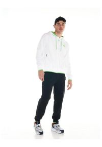 LEONE 1947 APPAREL - Sportowy dres męski Fluo z kapturem. Kolor: czarny, biały, wielokolorowy. Materiał: dresówka. Sport: fitness