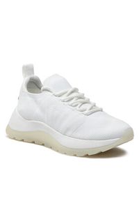 Calvin Klein Sneakersy 2 Piece Sole Lace-Up-Knit HW0HW01337 Biały. Kolor: biały. Materiał: materiał #3