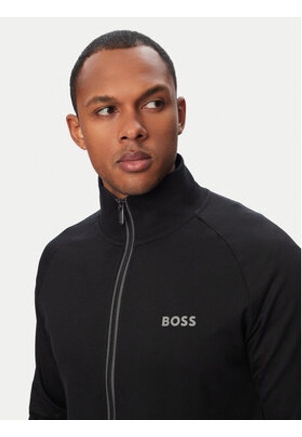 BOSS Bluza Authentic 50545564 Czarny Regular Fit. Kolor: czarny. Materiał: bawełna