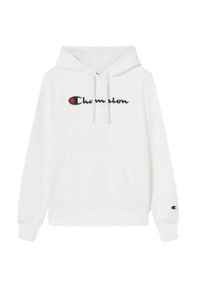 Bluza damska Champion Hooded Sweatshirt 118097. Kolor: biały. Sport: turystyka piesza, fitness
