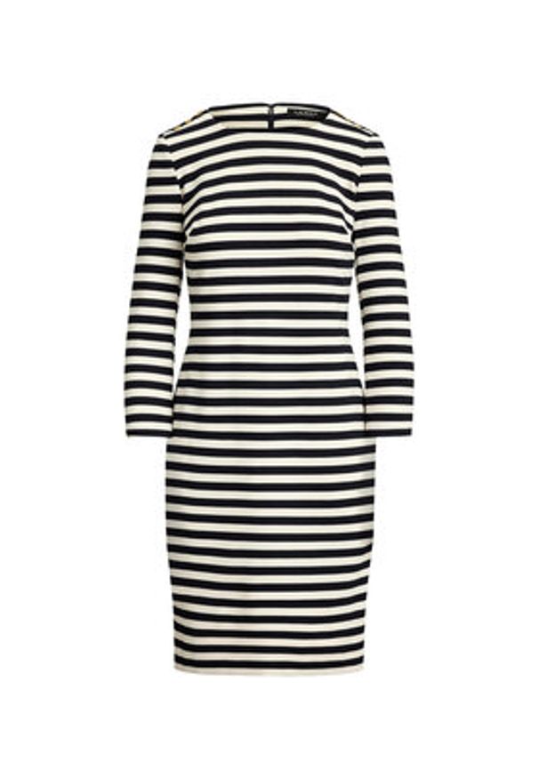 Lauren Ralph Lauren - LAUREN RALPH LAUREN Sukienka codzienna 200P03678001 Granatowy Regular Fit. Okazja: na co dzień. Kolor: niebieski. Materiał: syntetyk. Typ sukienki: proste. Styl: casual