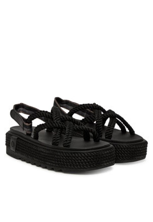 Bohonomad Sandały Bodrum BOD.0020.CPS Czarny. Kolor: czarny. Materiał: materiał