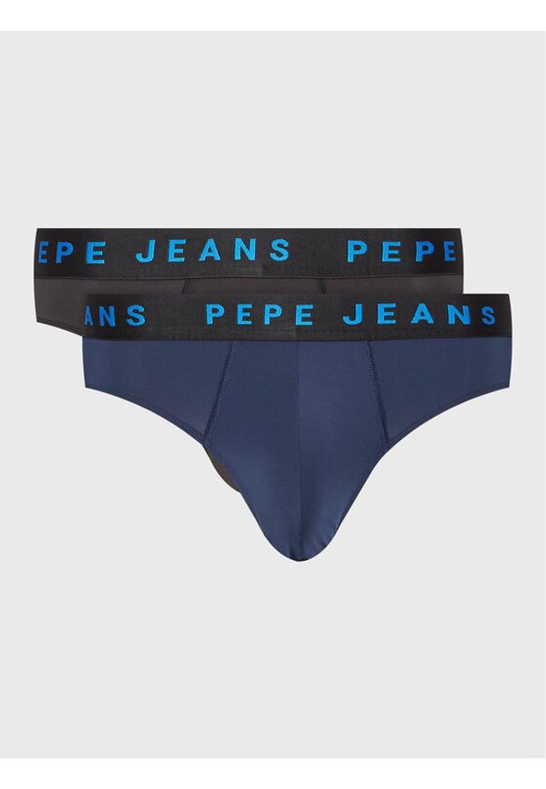 Pepe Jeans Slipy Logo Bf Lr 2P PMU10986 Granatowy. Kolor: niebieski. Materiał: syntetyk