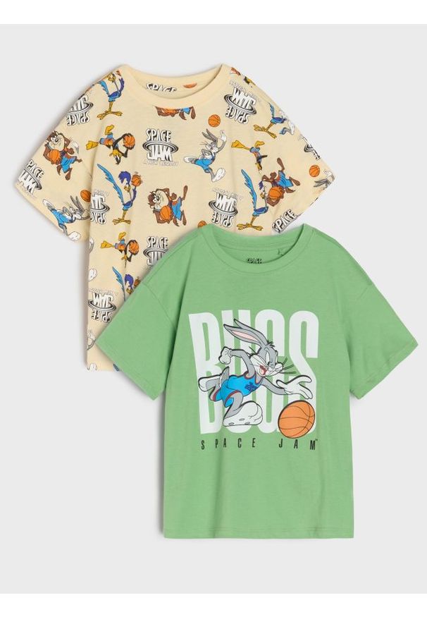 Sinsay - Koszulki 2 pack Space Jam - wielobarwny