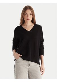 Kontatto Sweter 3M0842C Czarny Relaxed Fit. Kolor: czarny. Materiał: syntetyk #1