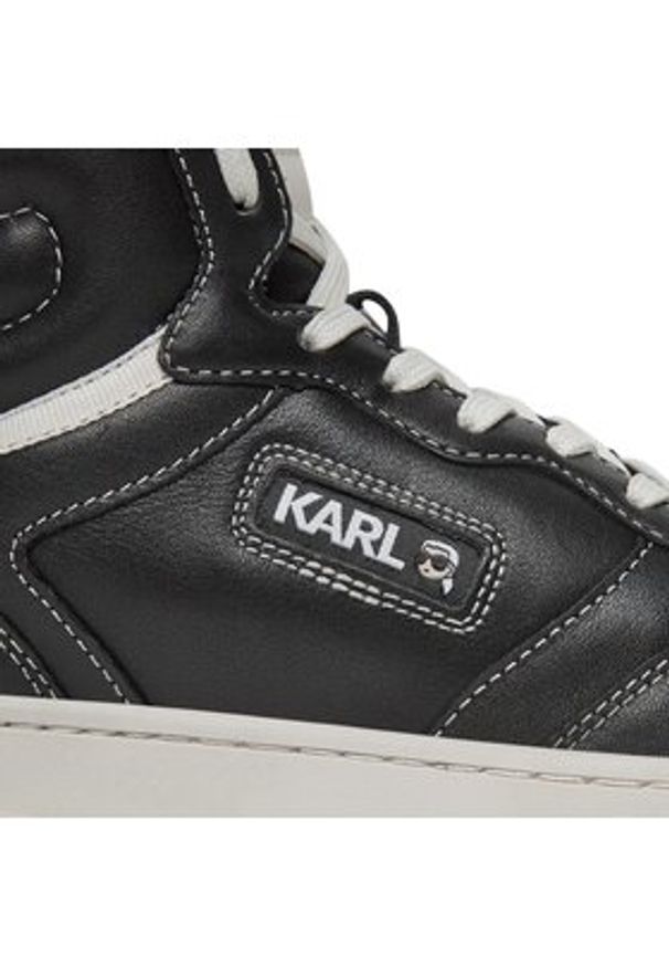 Karl Lagerfeld - KARL LAGERFELD Sneakersy KL63050 Czarny. Kolor: czarny. Materiał: skóra