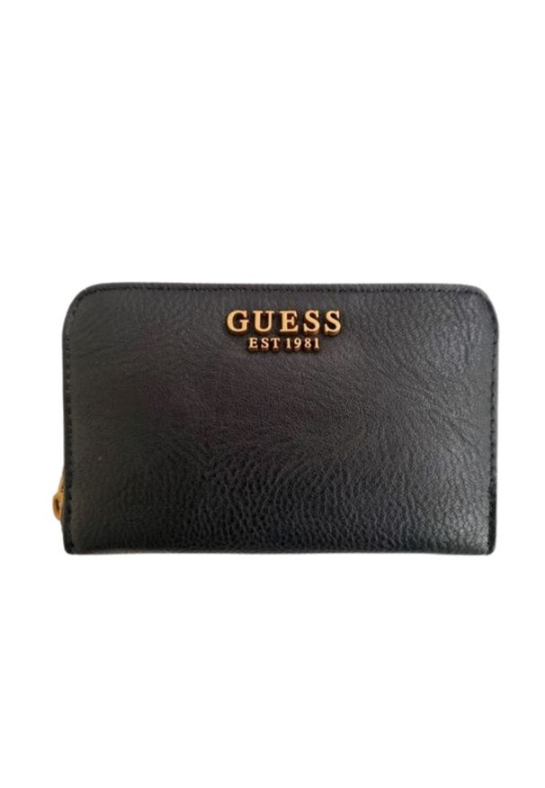 Guess - GUESS Średni czarny portfel Arja. Kolor: czarny