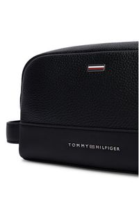 TOMMY HILFIGER - Tommy Hilfiger Kosmetyczka Th Central Washbag AM0AM14485 Czarny. Kolor: czarny. Materiał: skóra #3