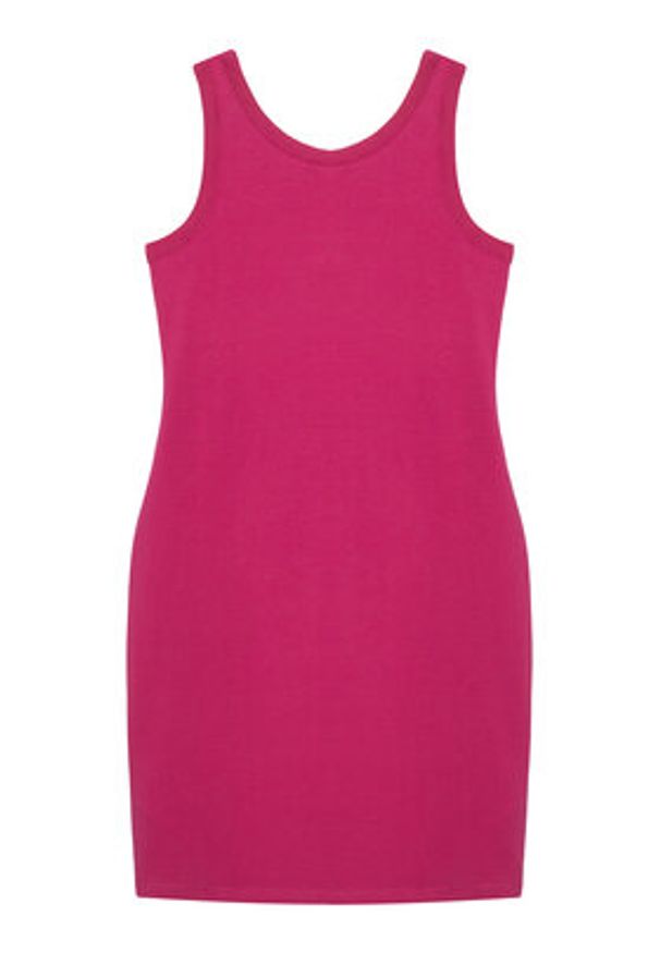 Guess Sukienka codzienna J6GK30 J1314 Różowy Slim Fit. Okazja: na co dzień. Kolor: różowy. Materiał: bawełna. Typ sukienki: proste. Styl: casual