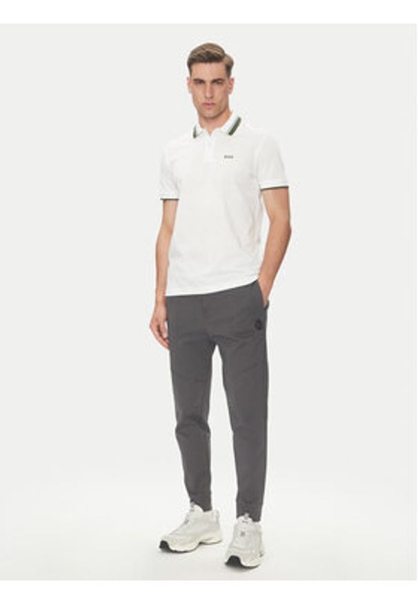 BOSS Spodnie dresowe Future 50543860 Szary Regular Fit. Kolor: szary. Materiał: bawełna