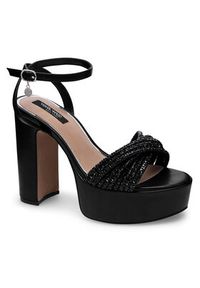 Nine West Sandały WFA2736-1 Czarny. Kolor: czarny. Materiał: syntetyk #4