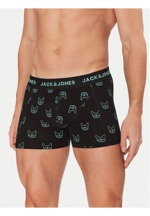 Jack & Jones - Jack&Jones Komplet 3 par bokserek Denim Dog 12275817 Kolorowy. Materiał: bawełna. Wzór: kolorowy
