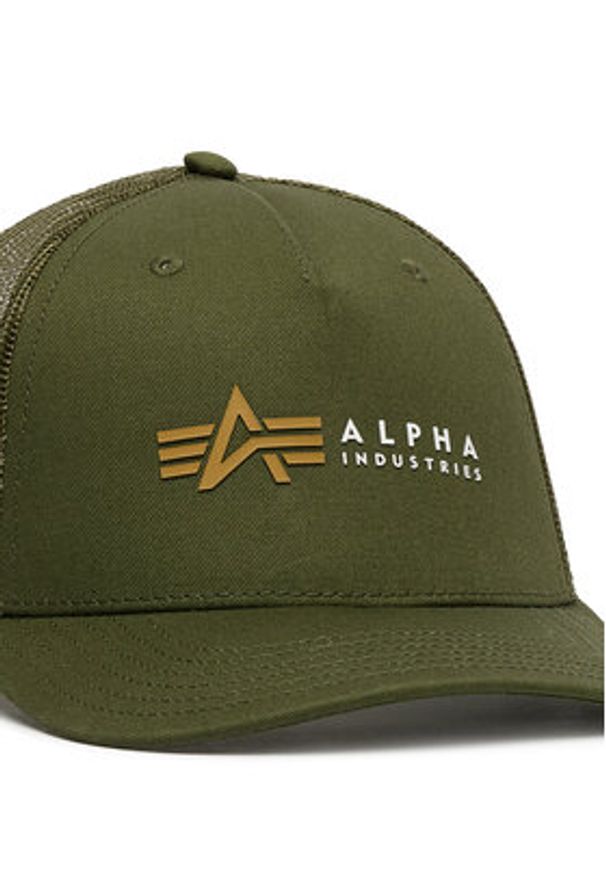 Alpha Industries Czapka z daszkiem Label 106901 Zielony. Kolor: zielony. Materiał: bawełna
