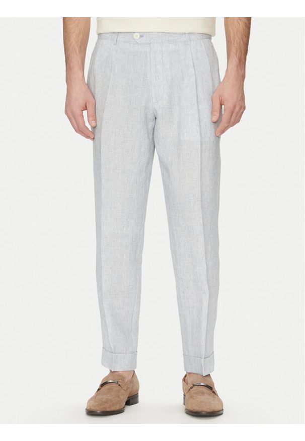 JOOP! Chinosy 17 JT-70Randar12 30045901 Niebieski Regular Fit. Kolor: niebieski. Materiał: len