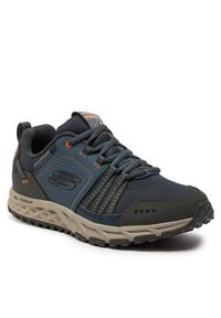 skechers - Skechers Półbuty Escape Plan 51591/NVOR Granatowy. Kolor: niebieski. Materiał: materiał #7