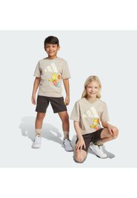 Adidas - ZestawThe Simpsons Tee Set Kids. Okazja: na uczelnię. Kolor: beżowy. Materiał: dresówka. Styl: sportowy #1
