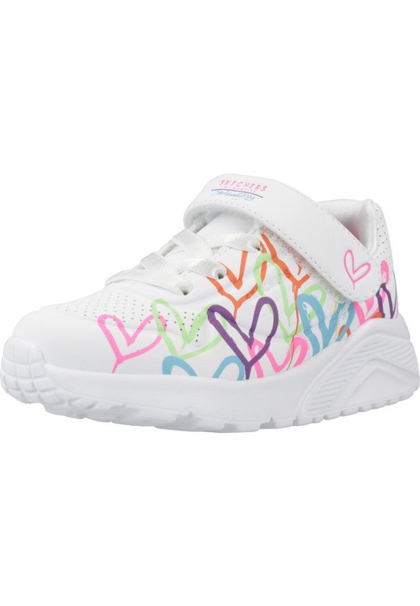 skechers - Buty SKECHERS UNO LITE LOVE LEVITATE Biały. Okazja: na co dzień. Kolor: biały. Materiał: syntetyk, tkanina