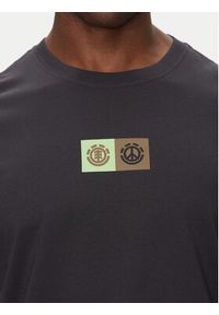 Element T-Shirt ELYZT00492 Czarny Regular Fit. Kolor: czarny. Materiał: bawełna