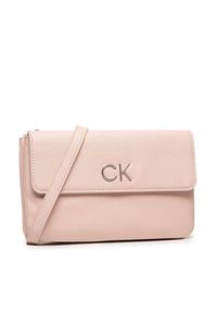 Calvin Klein Torebka Re-Lock Dbl Crossbody Bag Pbl K60K609140 Różowy. Kolor: różowy. Materiał: skórzane