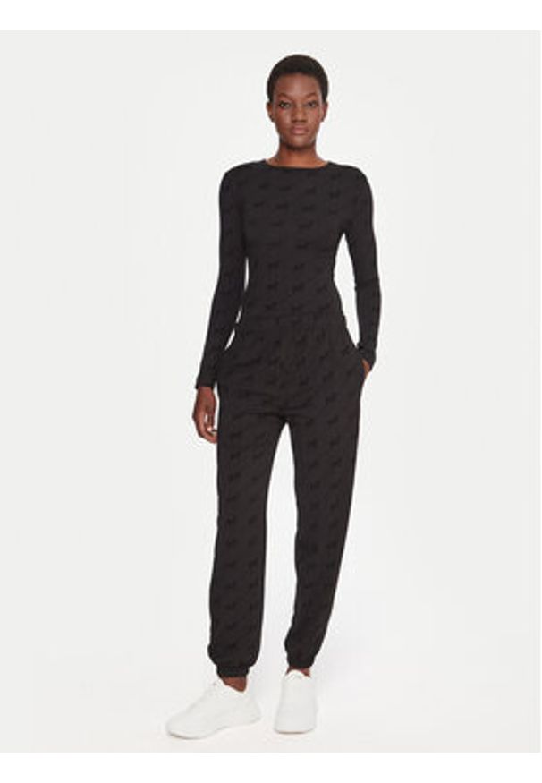 Hugo - HUGO Body Lokky 50549795 Czarny Regular Fit. Kolor: czarny. Materiał: bawełna