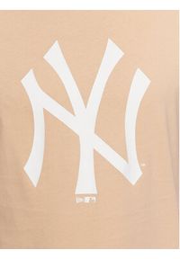 New Era T-Shirt Unisex New York Yankees Mlb League Essential 60332281 Beżowy Oversize. Kolor: beżowy. Materiał: bawełna
