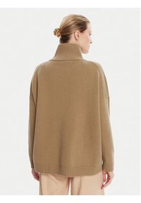 Weekend Max Mara Golf Borgia 2525366112 Beżowy Relaxed Fit. Typ kołnierza: golf. Kolor: beżowy. Materiał: wełna #4