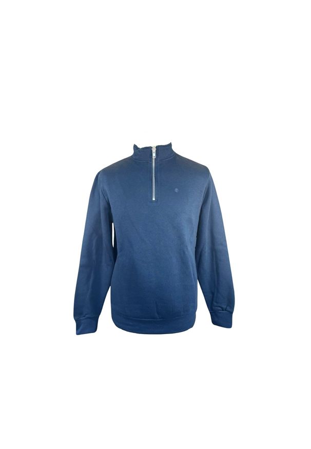 SERGE BLANCO - Bluza ze stójką Serge Blanco. Typ kołnierza: kołnierzyk stójkowy. Kolor: niebieski. Sezon: zima